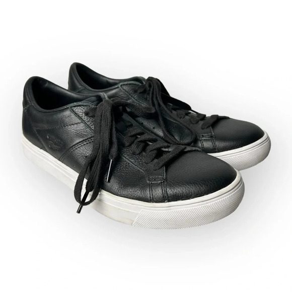 Onitsuka Tiger Asics Lawnship 2.0  Black Lace Up Sneaker - Picture 4 of 9